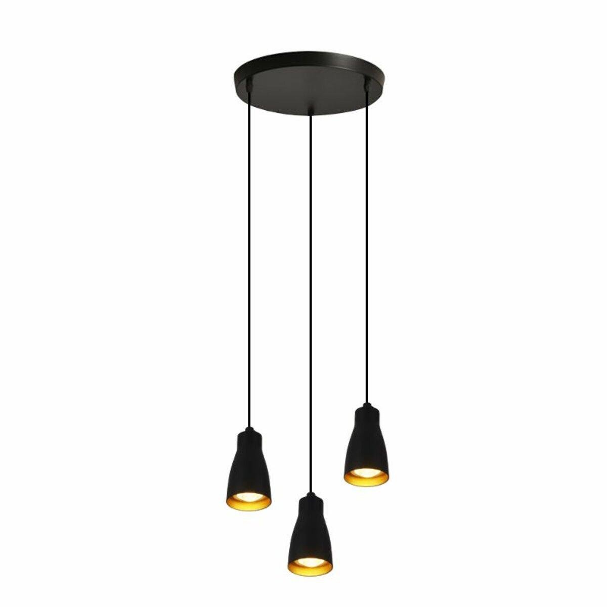 Люстра Sirius на три плафона под лампу GU10 Черный (INN-23046BK)