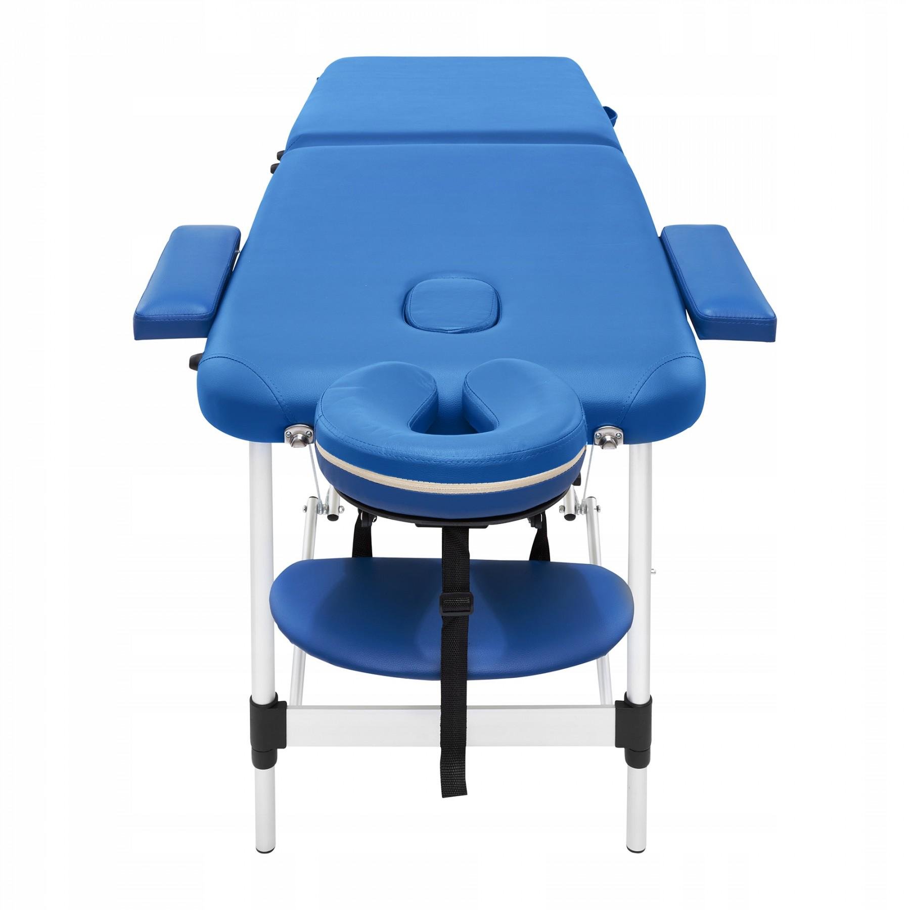 Массажный стол складной 4fizjo Massage Table Alu W60 Blue (39446) - фото 3