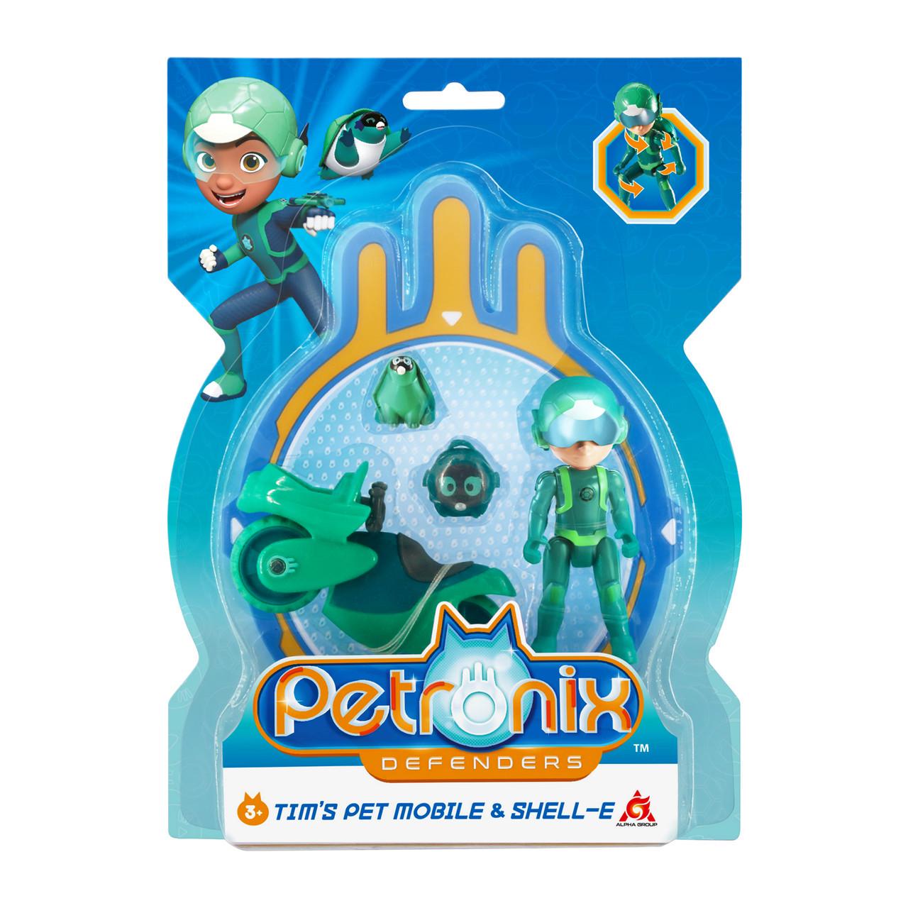 Ігровий набір Petronix Defenders Петмобіль та фігурка Тіма 7,5 см (1909528395)