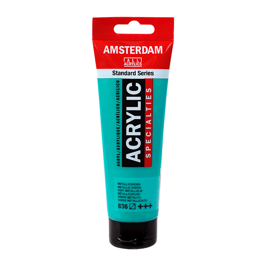 Акриловая краска Amsterdam Royal Talens 120 мл 836 Зеленый металлик (Az1-8712079533441)