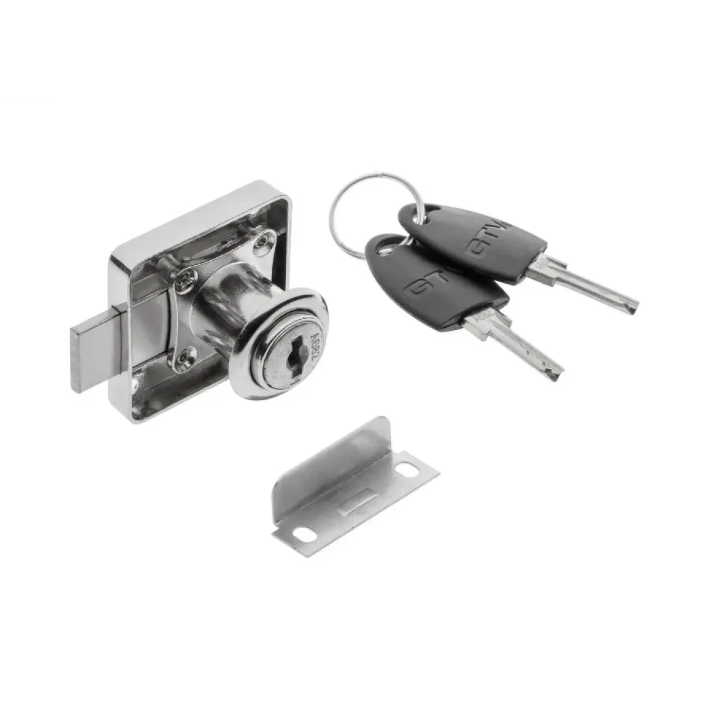 Меблевий замок GTV ний врізний 138 цифровий ключ 2 ключа Хром (ZM0609) Меблевий замок GTV ний врізний 138 цифровий ключ 2 ключа Хром (ZM0609)