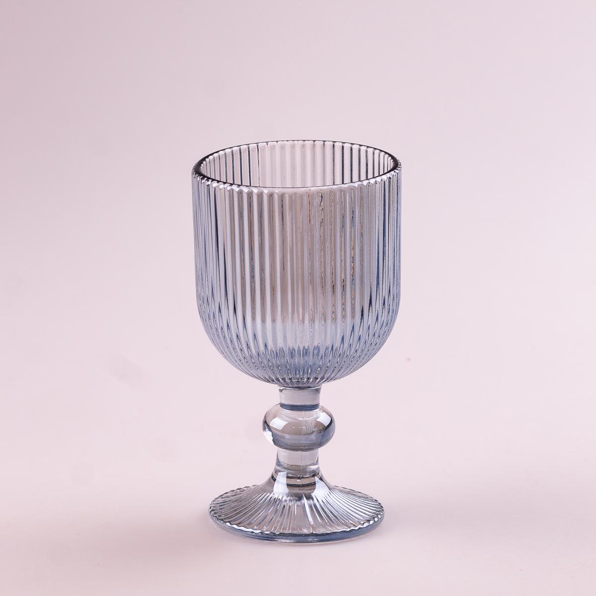 Набір келихів фігурні ребристі із товстого скла 6 шт. Rainbow (HP7114RB) - фото 2