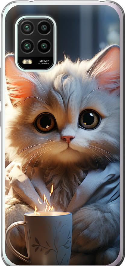 Чехол на Xiaomi Mi 10 Lite White cat (5646u-1924-42517)