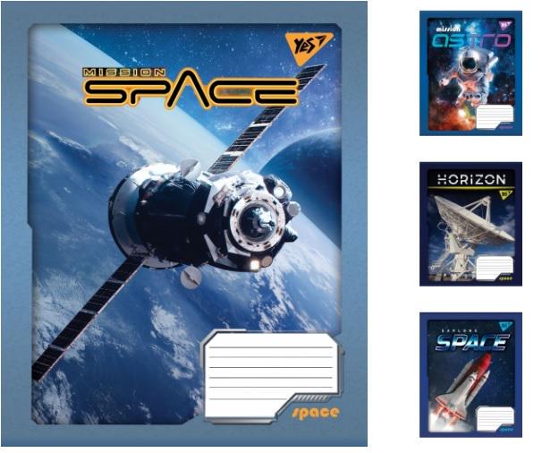 Зошити учнівські у клітинку YES Space 36 арк. 15 шт. в уп. (MTT-163189)