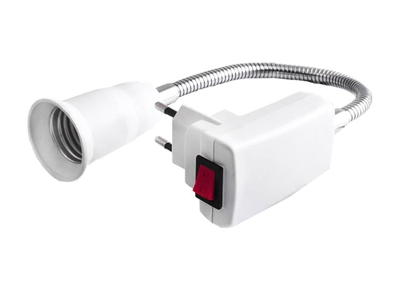 Вилка з кнопкою і LMA751-20 патроном Е-27 L-20sm (1360)