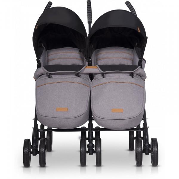 Коляска Easygo Коляска для двійні Comfort Duo 2019 grey fox, сірий (9023-EGCD-06) - фото 7