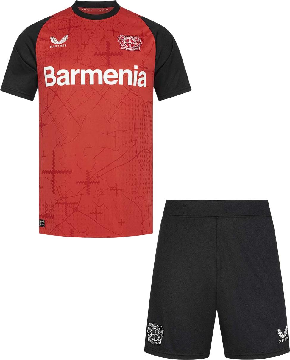 Футбольна форма Баєр 2024-2025 домашня M Червоно-чорний (F0107) Футбольна форма Баєр 2024-2025 домашня M Червоно-чорний (F0107)