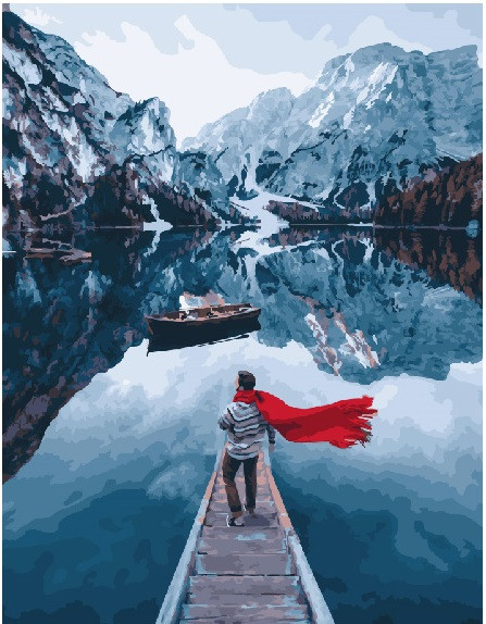 Картина по номерам Brushme Озеро Лаго ди Брайес Сергей Сухов (GX23788)