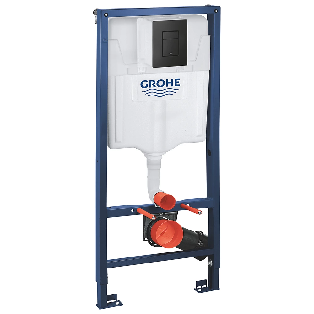 Инсталляция для унитаза Grohe Solido 38811KF0 3в1 с клавишей Even Black Черный (34857377)