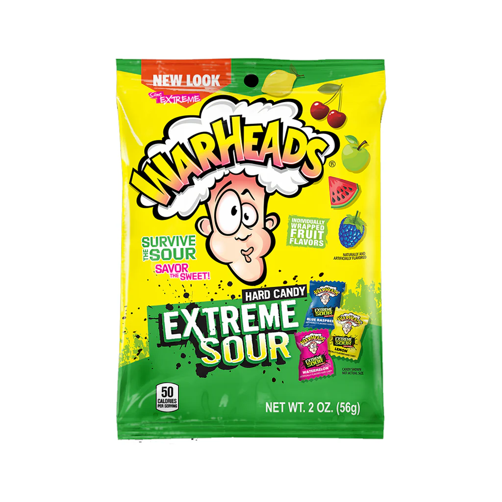Леденцы Warheads Extreme Sour Hard Candy 56 г (greshbgdsgg)