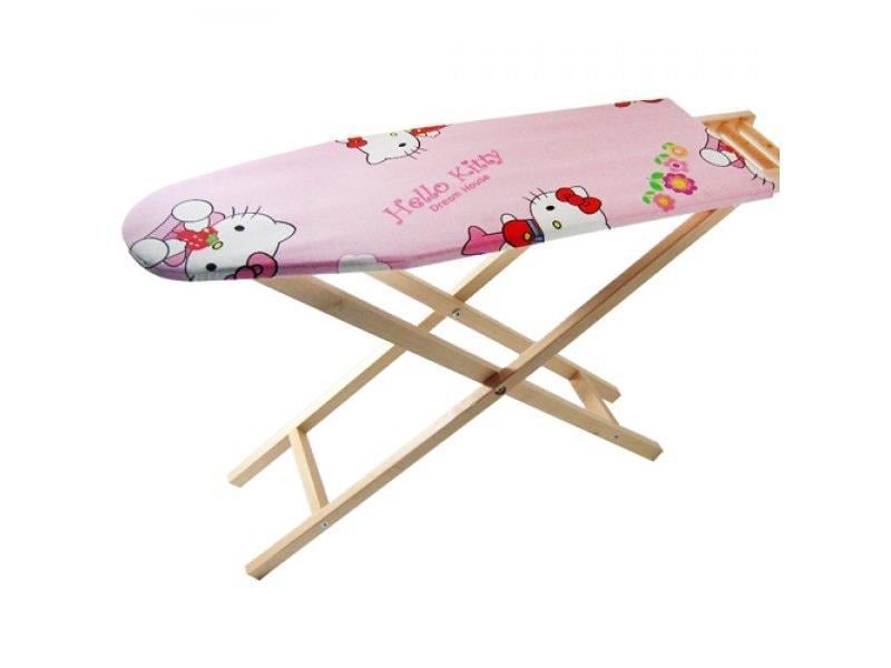 Гладильная доска игрушечная Hello Kitty для девочки деревянная (ВП-013)
