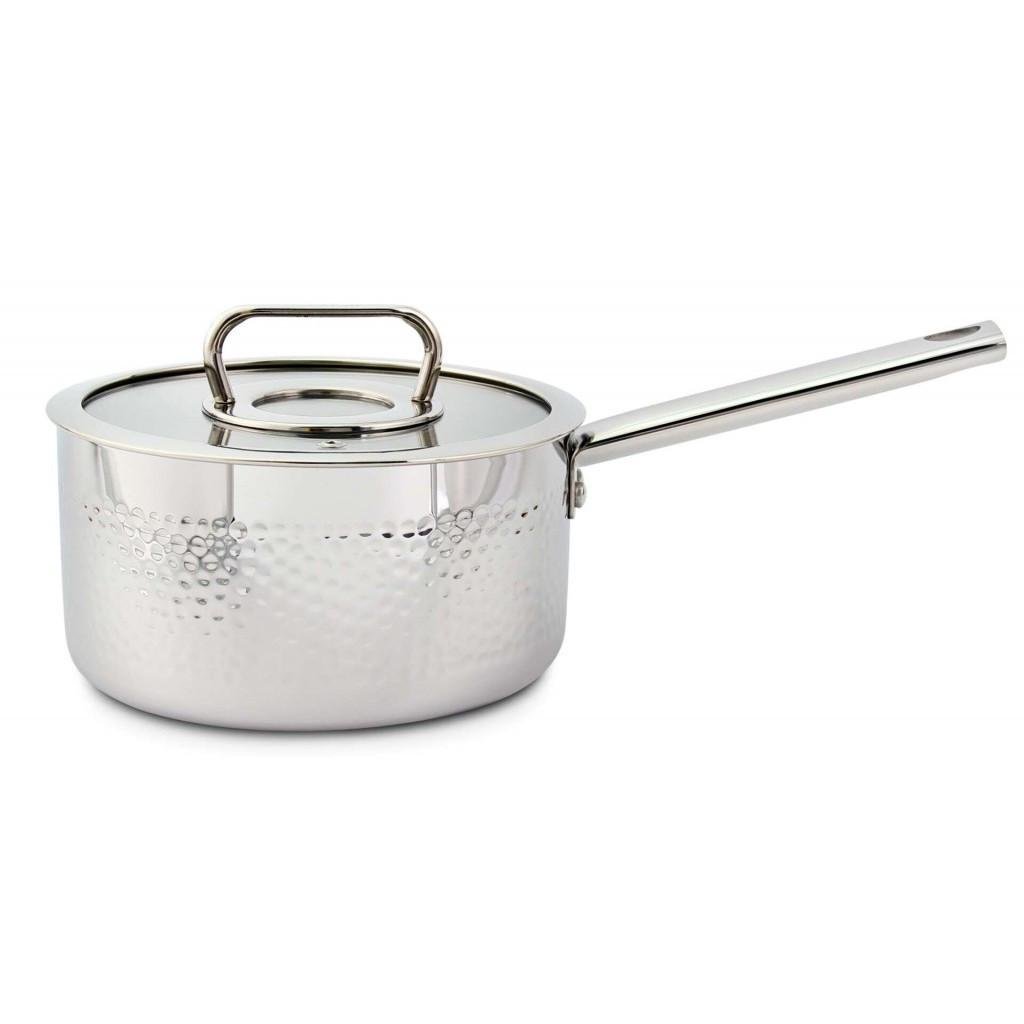 Ковш кухонный профессиональный 1.7 л с термостойкой стеклянной крышкой, Triply