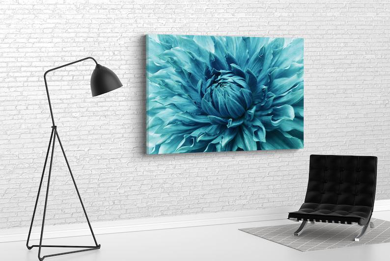 Картина для интерьера Голубой цветок 120x80 см (647