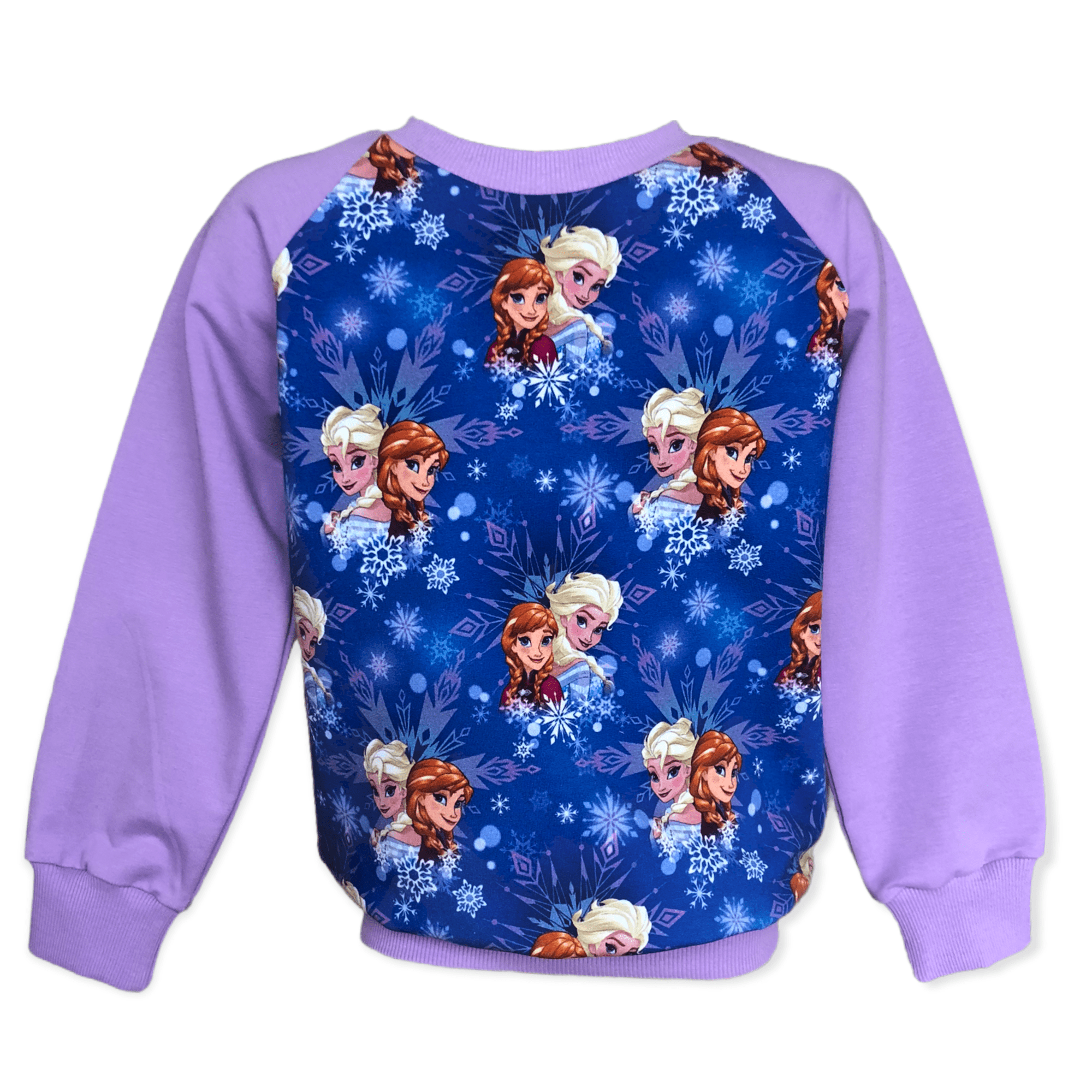 Свитшот Эльза и Анна 128 см Фиолетовый