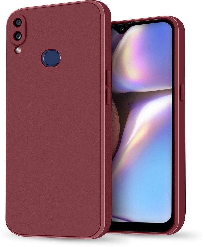 Силиконовый чехол HardCorner Samsung Galaxy A10s A107 (с микрофиброй) Wine (35407-42)