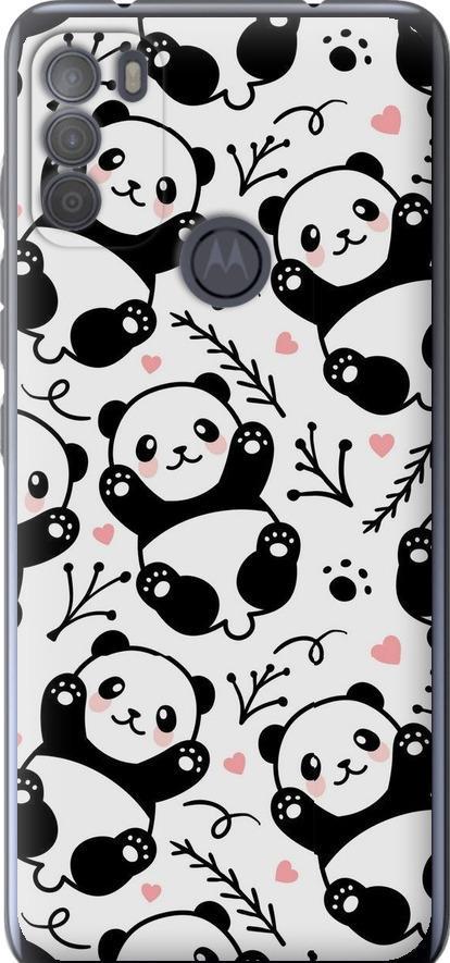 Чехол на Motorola G50 Панды (4318u-2354-42517)