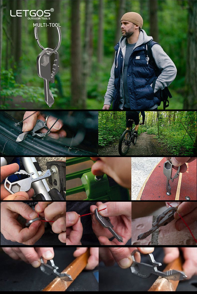Міні-мультитул багатофункціональний LETGOS 14в1 універсальний на ключі (001052) - фото 4 Міні-мультитул багатофункціональний LETGOS 14в1 універсальний на ключі (001052) - фото 4