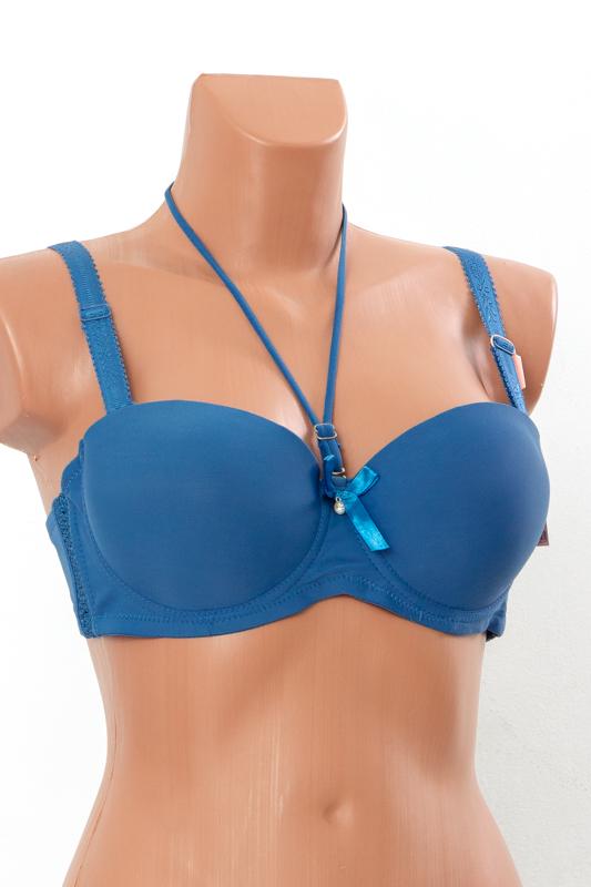 Бюстгальтер-холтер однотонний Носи Своє Чашка B 95B Синій (13018)