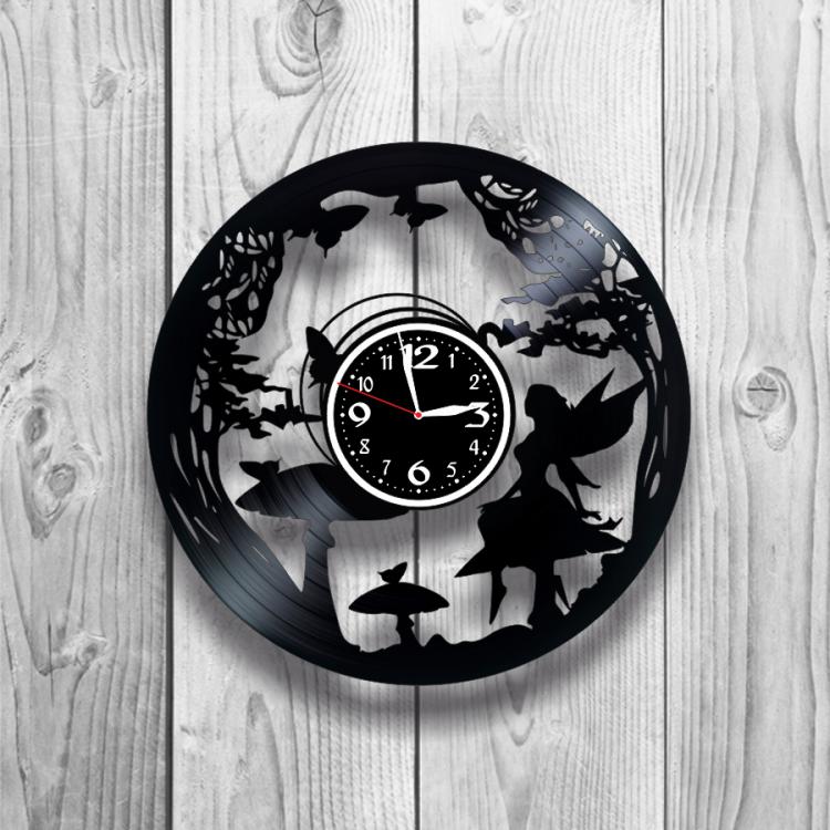 Часы настенные Лофт-винтаж 0138 из виниловой пластинки