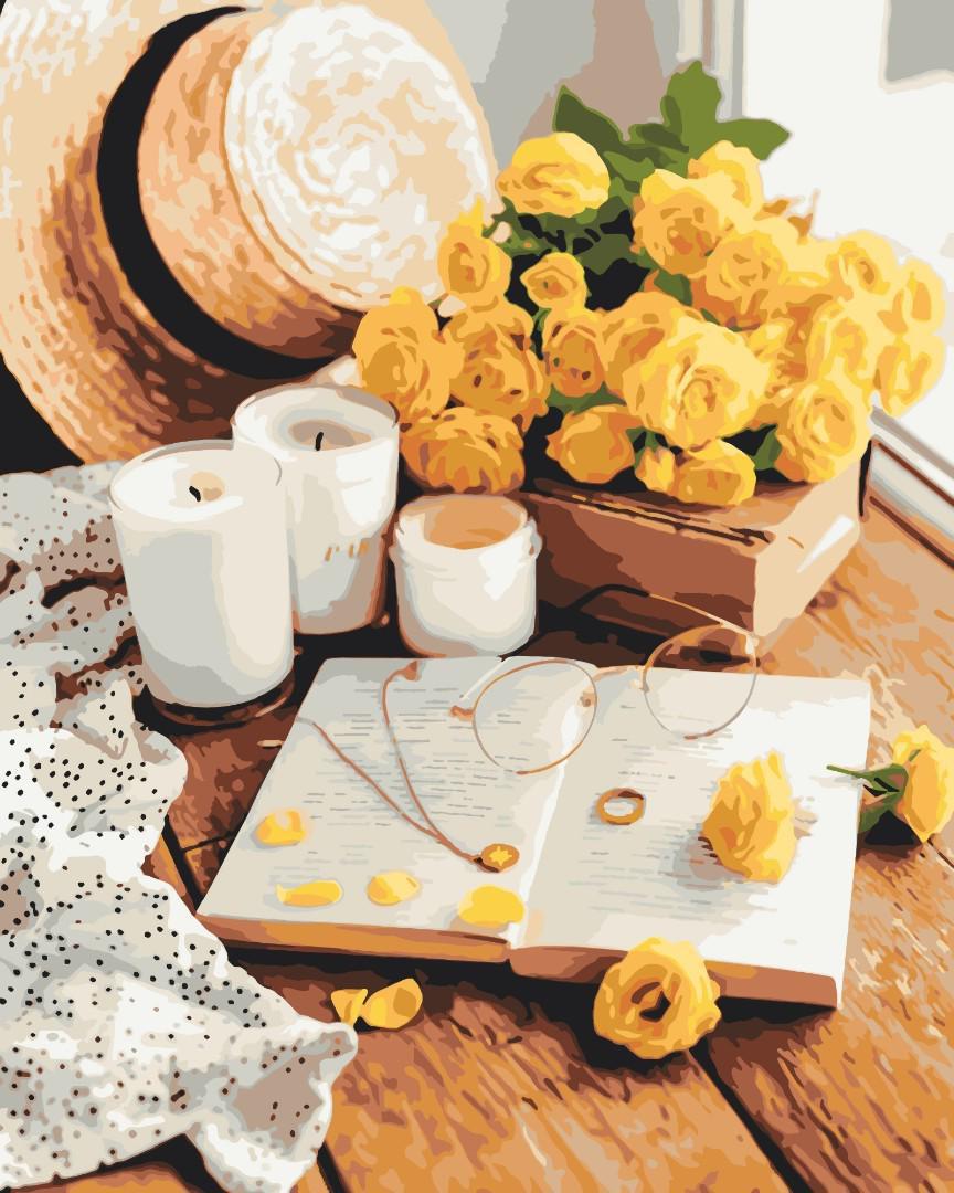 Картина по номерам Brushme Цветочная книга 40x50 см (BS51336) Картина по номерам Brushme Цветочная книга 40x50 см (BS51336)