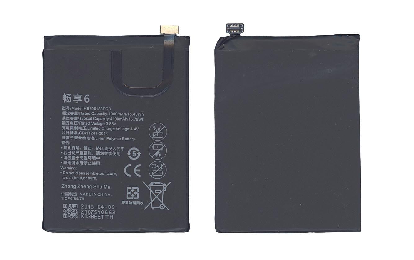 Аккумулятор для смартфона Huawei HB496183ECC Enjoy 6 3,82V 4100 mAh 15,66 Wh Black