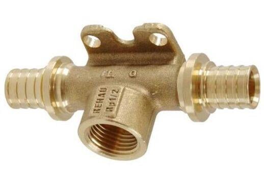 Тройник REHAU Rautitan RX+ 20x1/2"x16 мм настенный (ERC-456294001)