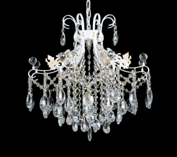 Хрустальная люстра L6982/4 WG Золото/Белый (AN000386)