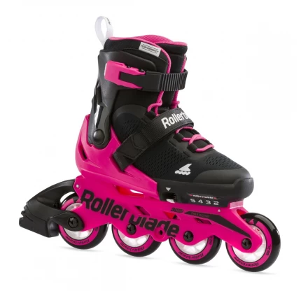 Ролики детские Rollerblade Microblade Cube G с комплектом защиты и шлемом р. 36-40,5 Neon/Pink (NP2050791/36-40. 5) - фото 2