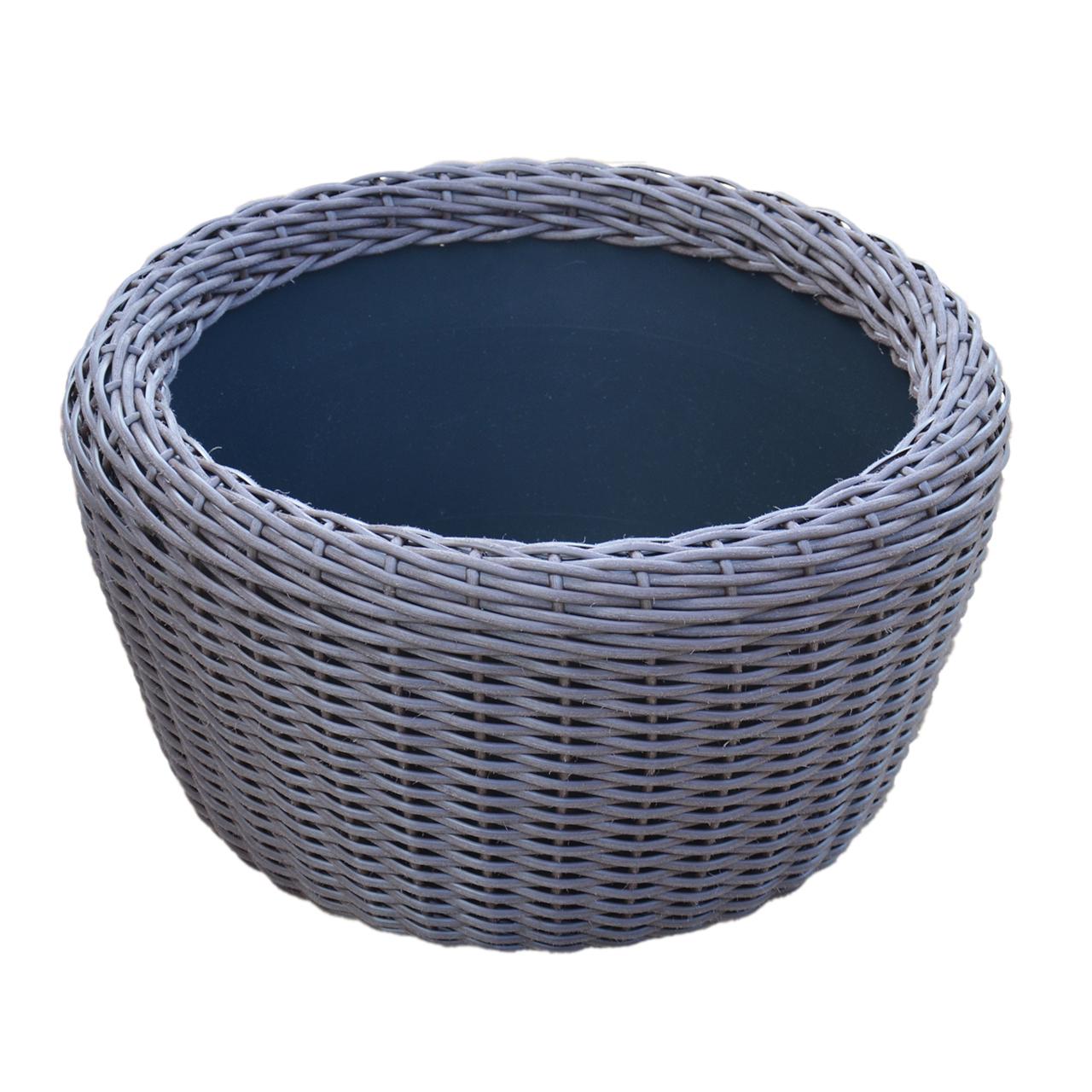 Кашпо велике для рослин та квітів з штучного ротангу/ручної роботи 45 л Чесаний венге - фото 1 Кашпо велике для рослин та квітів з штучного ротангу/ручної роботи 45 л Чесаний венге - фото 1