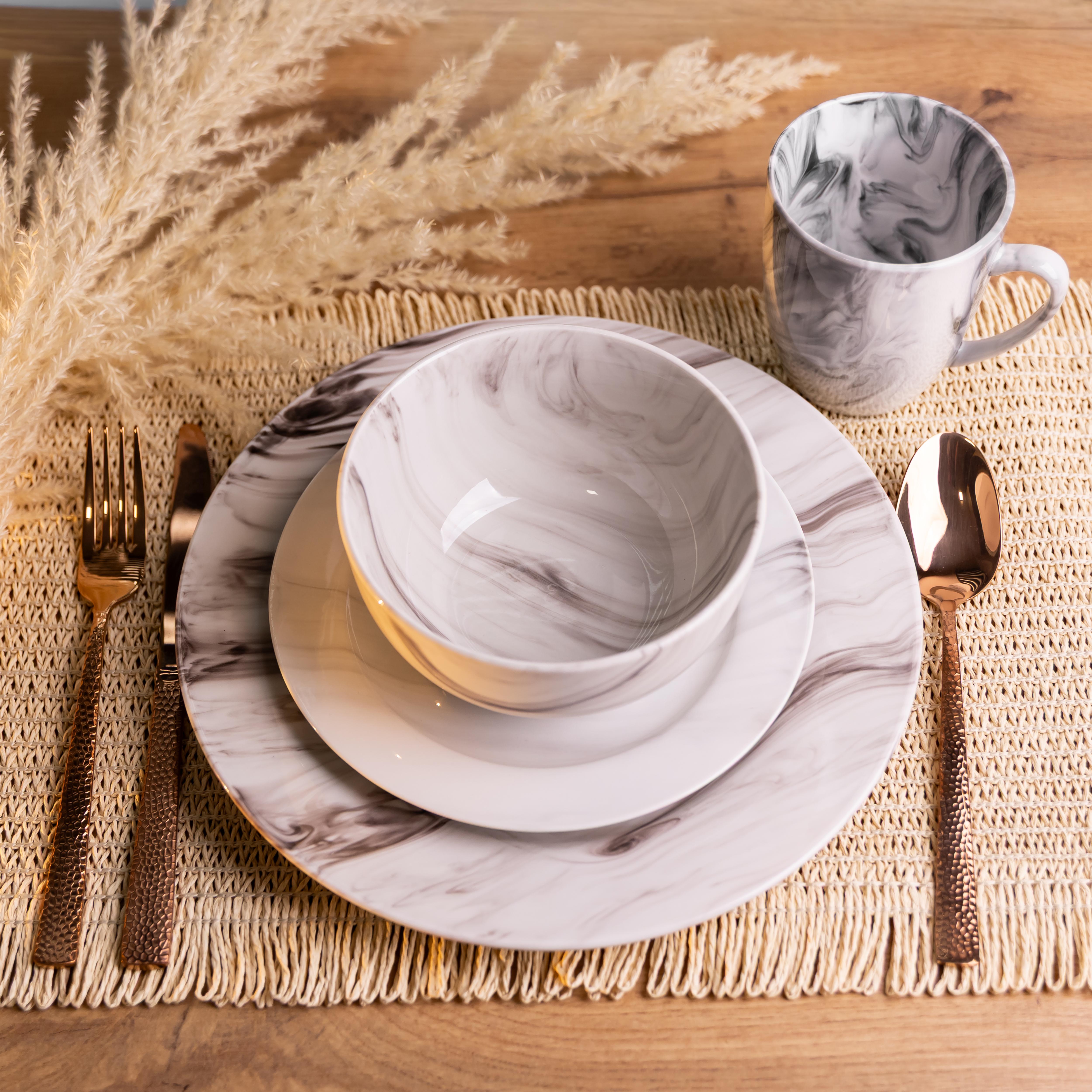 Столовый сервиз Fine Marble фарфоровый на 6 персон (MD-24-1B) Столовый сервиз Fine Marble фарфоровый на 6 персон (MD-24-1B)