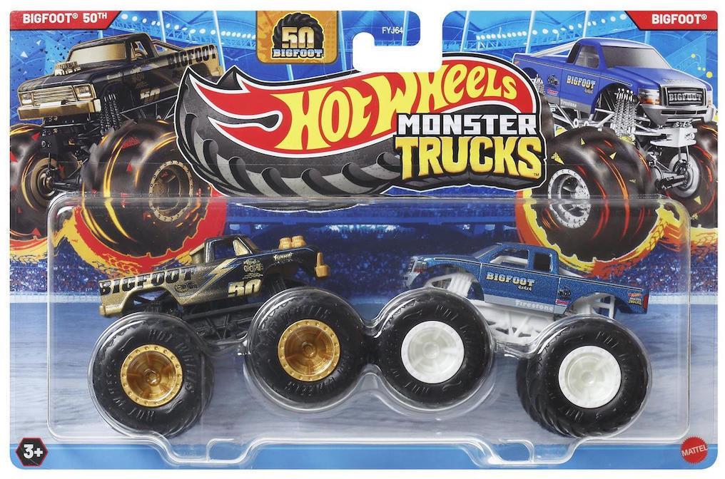 Подарунковий набір 2 монстр-траки Hot Wheels Monster Trucks Bigfoot 50th vs Bigfoot