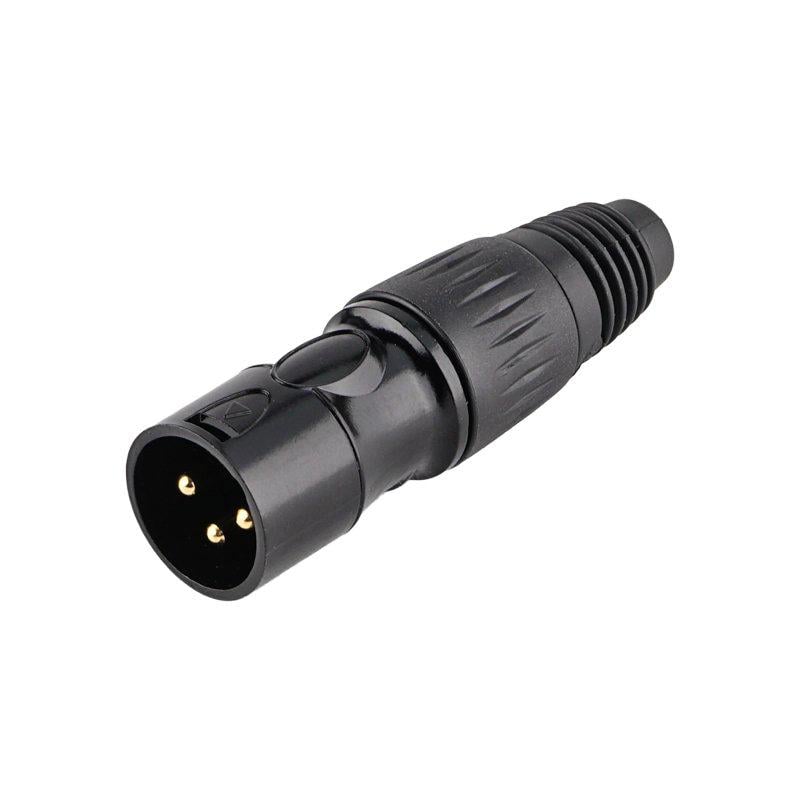 Штекер XLR 3pin на кабель Черный (A262033)