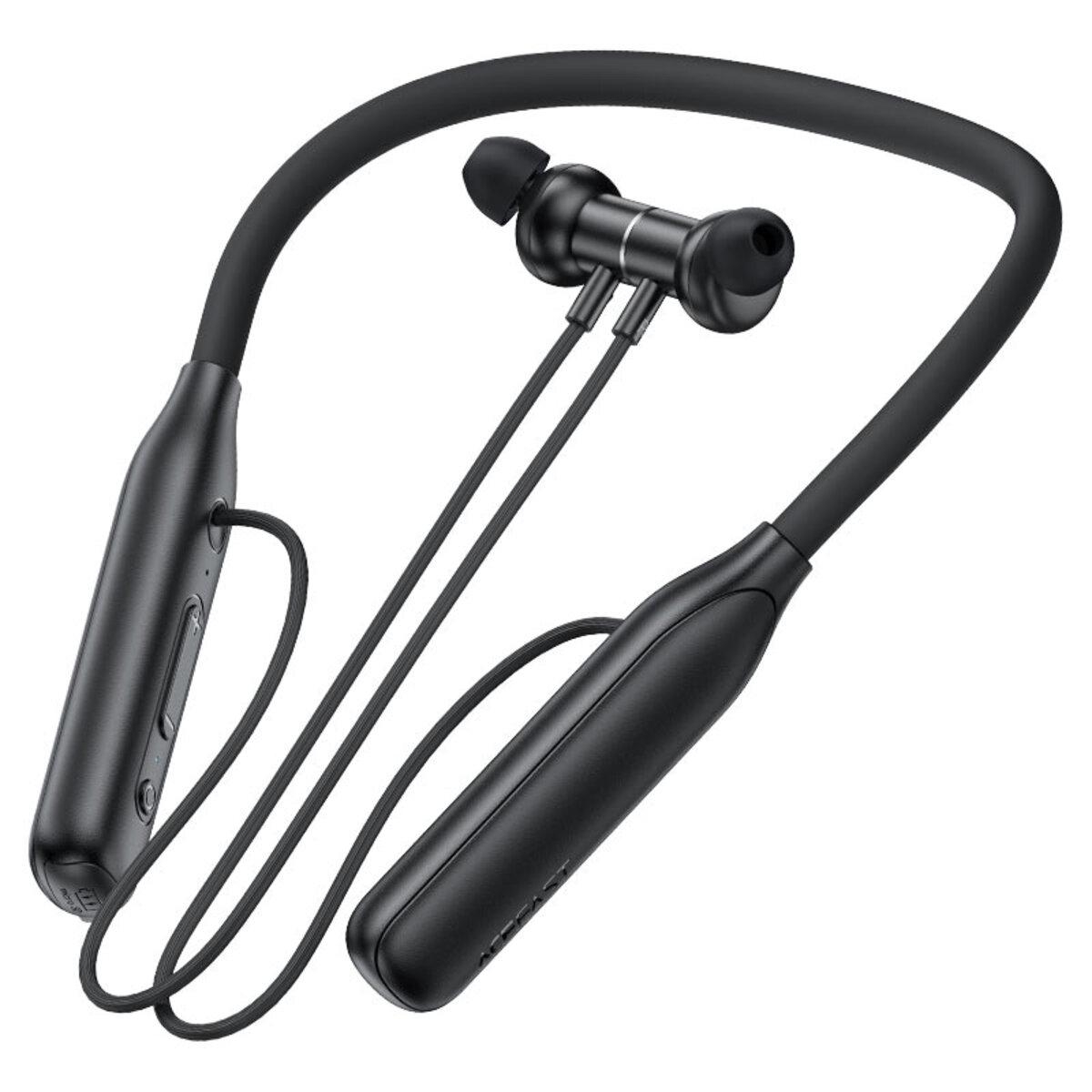 Навушники бездротові Acefast N4 neck hanging Wireless Earphones BT5.3 800 mAh Black (6974316283607) - фото 3