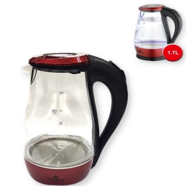 Електрочайник Kingberg KB-2031 1,7 л 2200 Вт Червоний (30069875) - фото 2 Електрочайник Kingberg KB-2031 1,7 л 2200 Вт Червоний (30069875) - фото 2