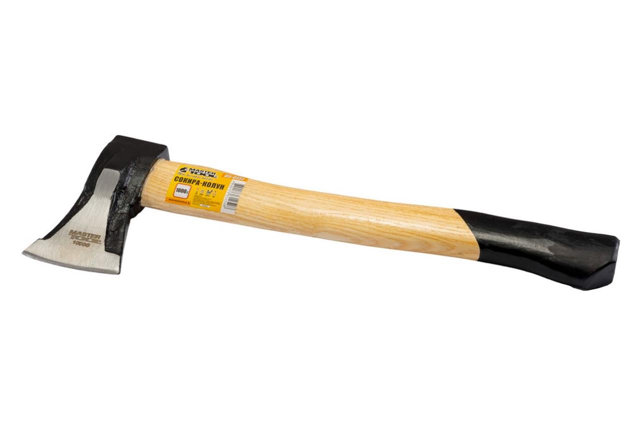 Сокира-колун Mastertool ручка дерев'яна 1000 г (05-0131)
