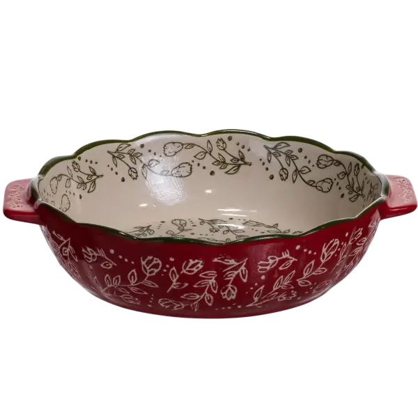 Форма для выпекания Vintage фарфоровая 900 мл Красный (147-107-HM04-06)