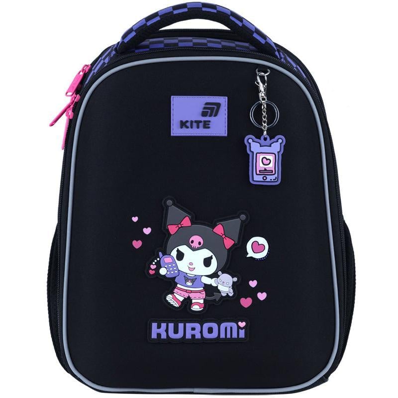 Рюкзак каркасный KITE Education Kuromi 36,5x27x15,5 см 14 л Черный (HK26-555S-3)
