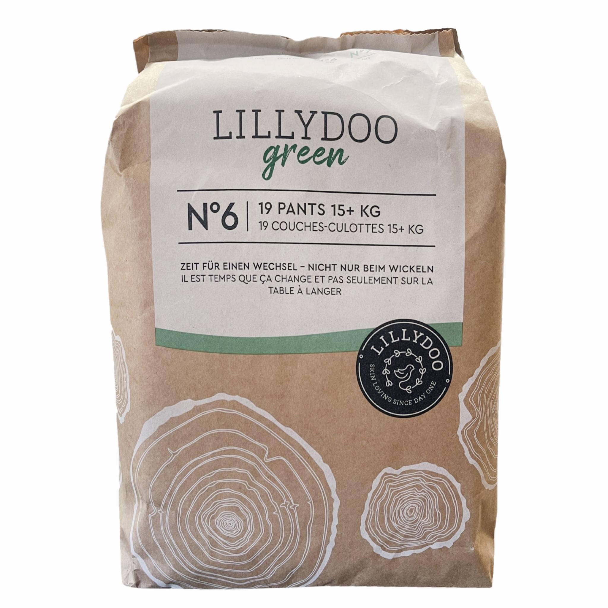 Подгузники-трусики эко Lillydoo Green 6 15+ кг 19 шт. (67eb9b864206d32c943572f0)