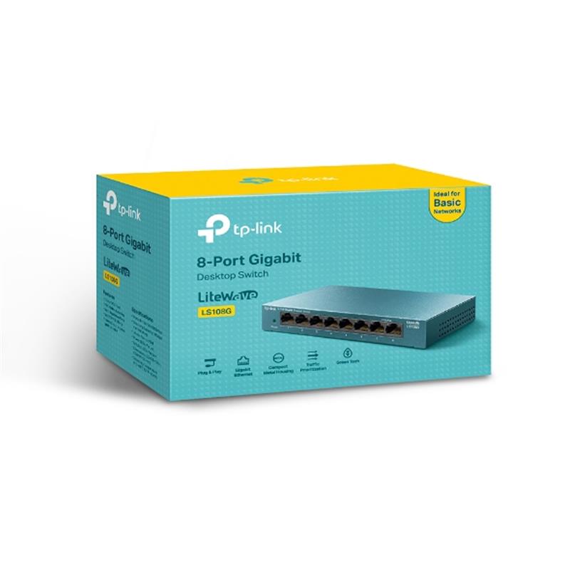 Коммутатор TP-Link LS108G - фото 3 Коммутатор TP-Link LS108G - фото 3