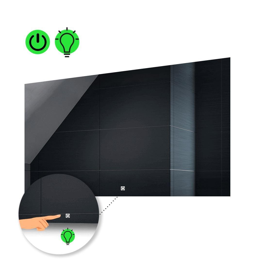 Зеркало с LED подсветкой Lucia с сенсорной кнопкой управления 120x80 см (luciag208)