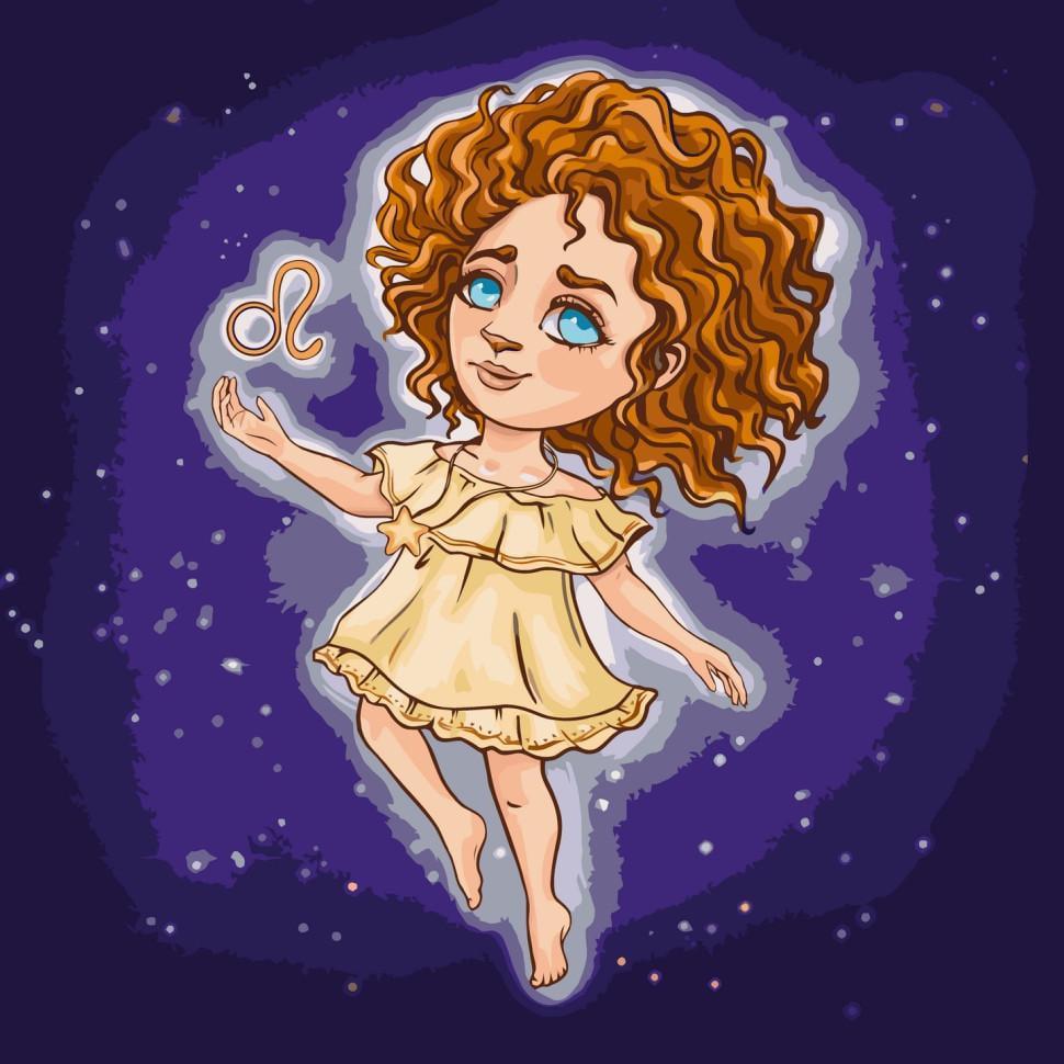 Картина по номерам ART CRAFT Знаки зодиака Лев 40х40 см