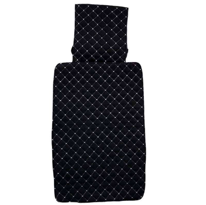 Накидка дополнительная с подголовником на спинку заднего сиденья автомобиля Runa Черный (343-6-N)