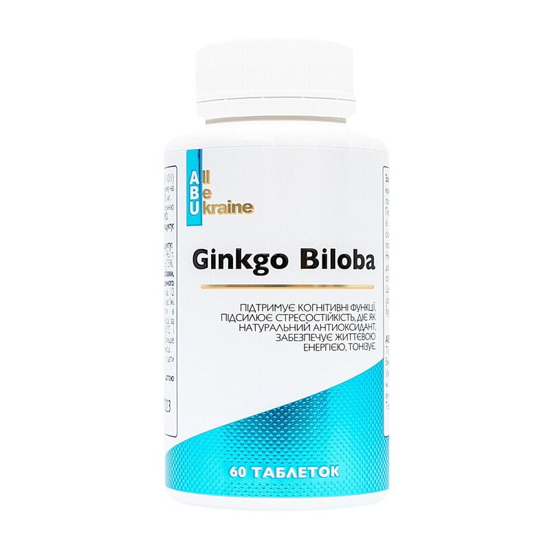 Гінкго білоба ABU Ginkgo Biloba 320 мг 60 табл.