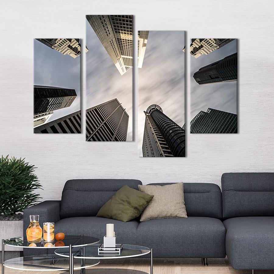 Картина модульная из 4 частей Среди небоскребов XL 149x106 см (385-42)