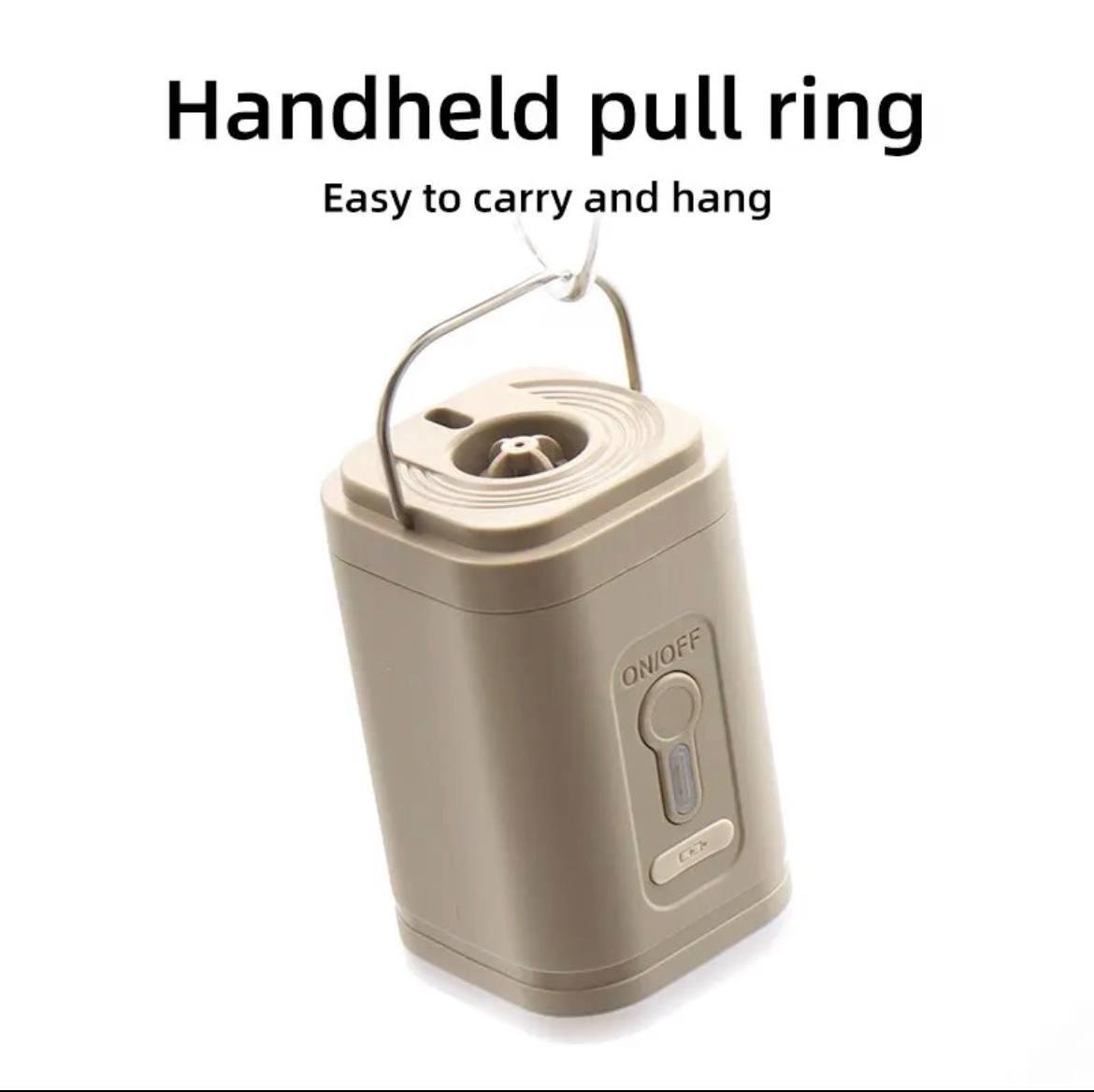 Насос портативний Pacoone з набором насадок та ліхтариком Бежевий (ezn-qxo-9bo) - фото 5