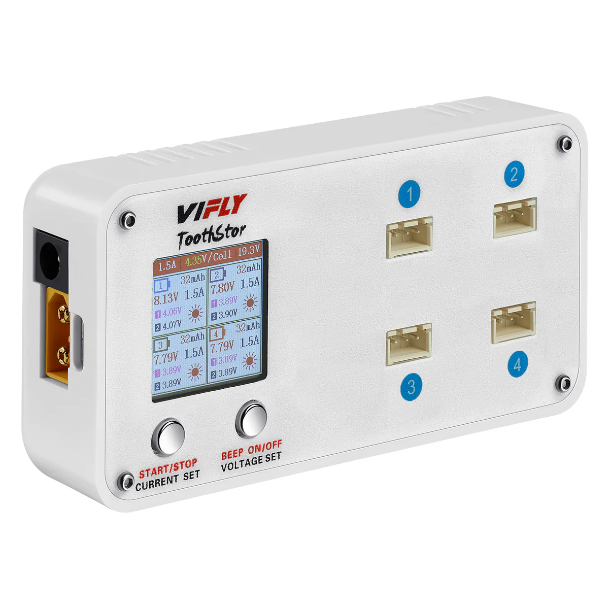 Зарядное устройство VIFLY ToothStor 2S для аккумуляторов с разъемами JST-XH2.54 (76901)