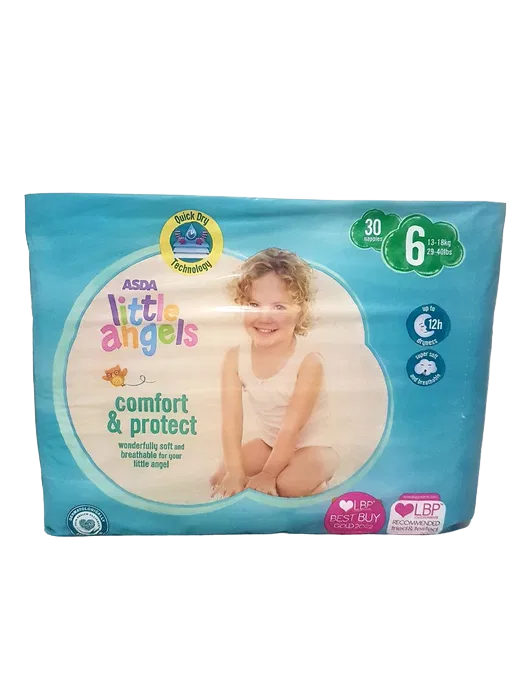 Підгузки Asda Little Angels Comfort & Protect 6 13-18 кг 30 шт. (17737) - фото 1