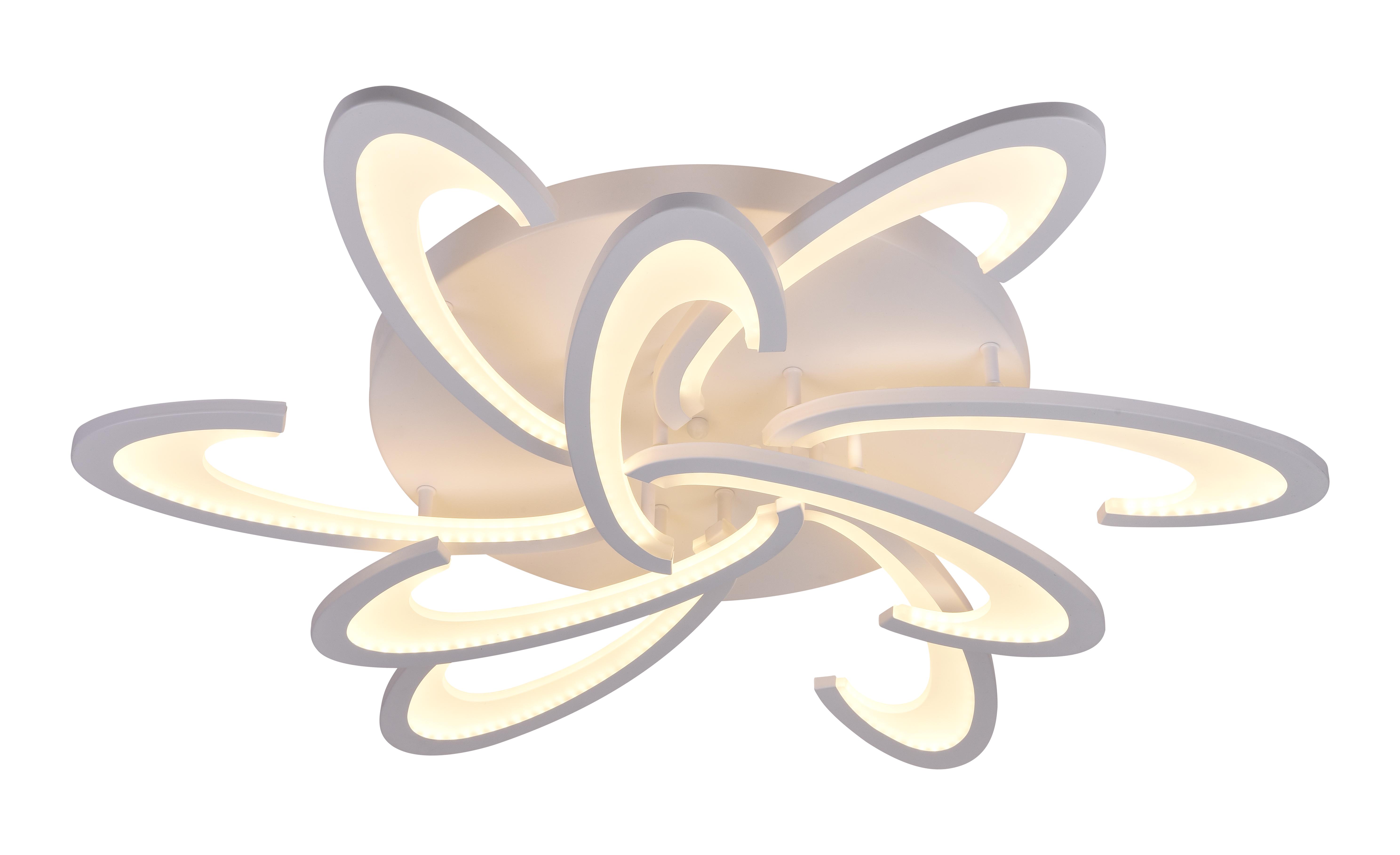 Люстра светодиодная Sirius 6076-9 WT 133W акриловая