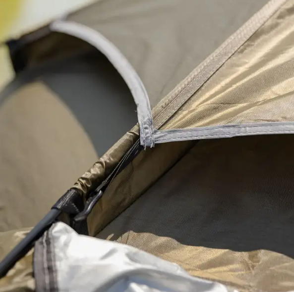 Палатка туристическая шестиугольная трехместная 240х210х130 см Зеленый (LU-020) - фото 7