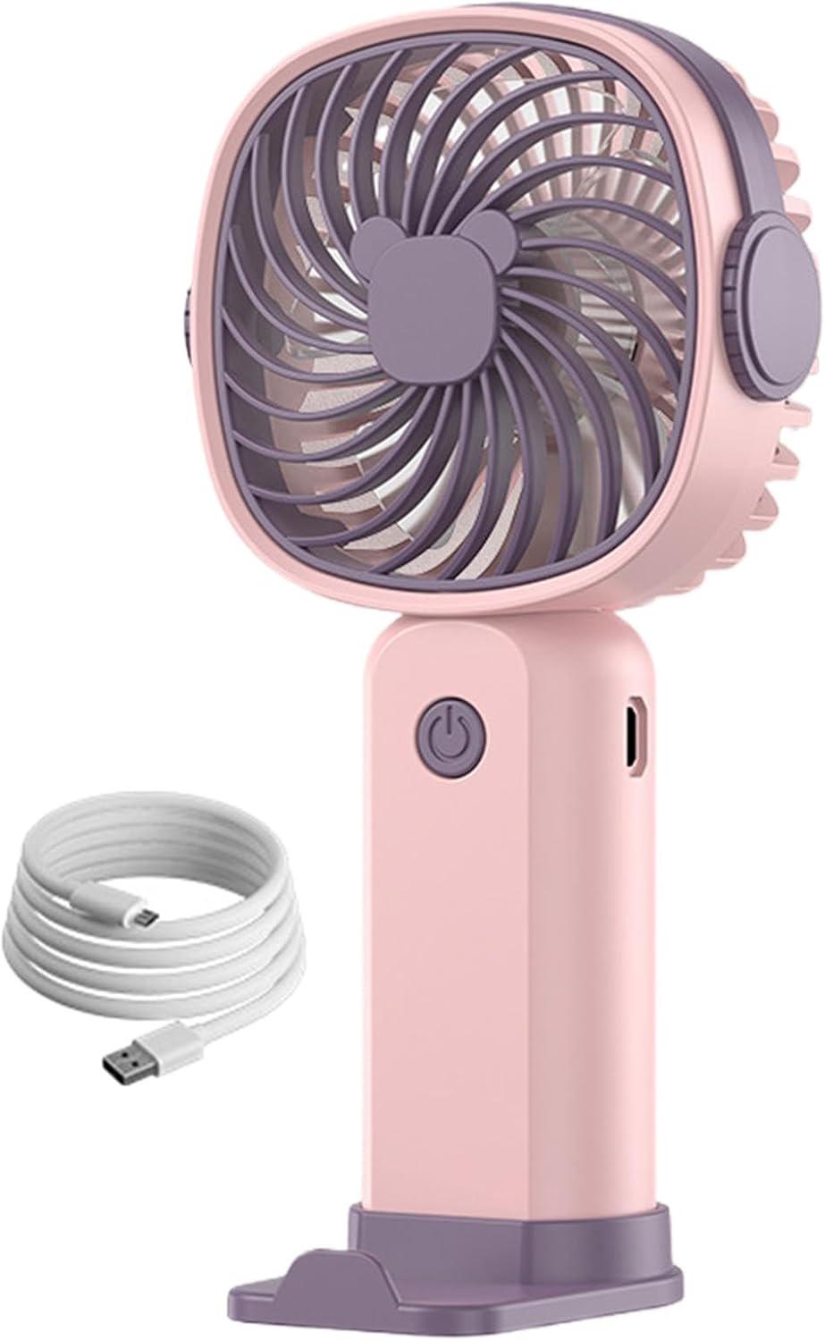 Вентилятор мини ручной LY-838 от USB с подставкой Розовый Вентилятор мини ручной LY-838 от USB с подставкой Розовый